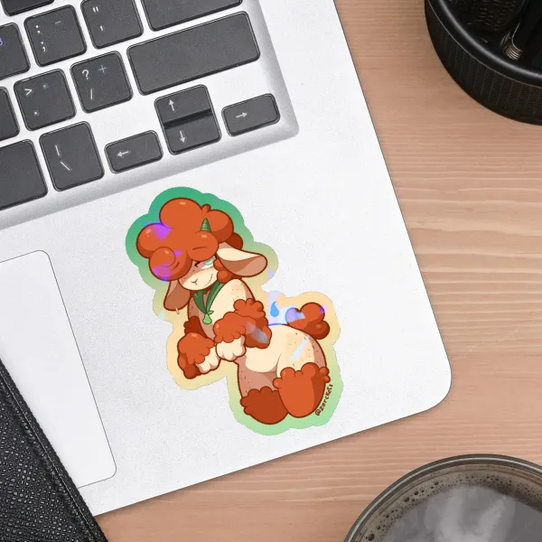 Caramel // Colored Edge Die Cut Stickers