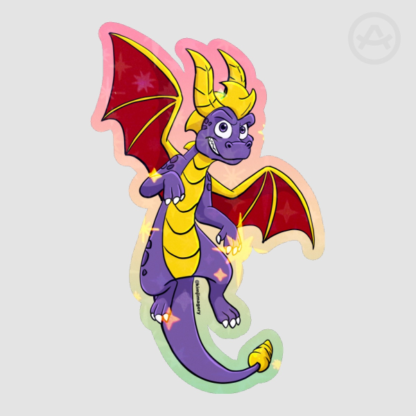 Purple Dragon Stickers