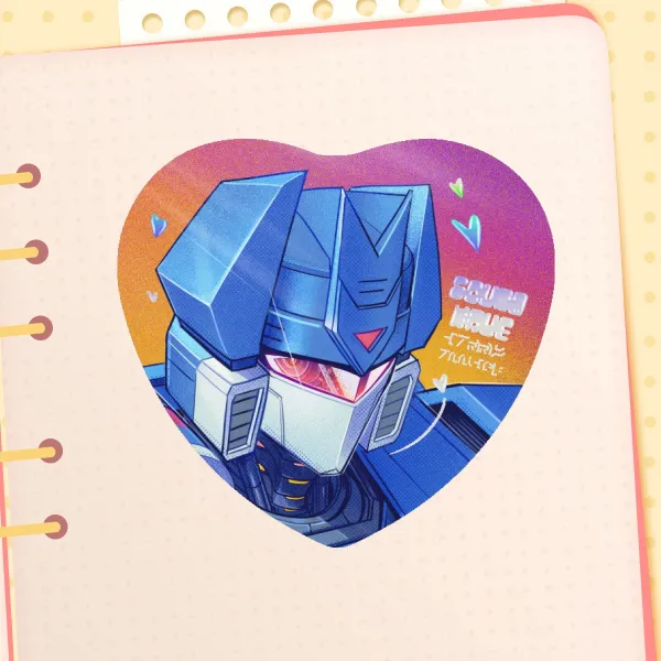 [Soundwave] Heart Sticker Holo Stamping