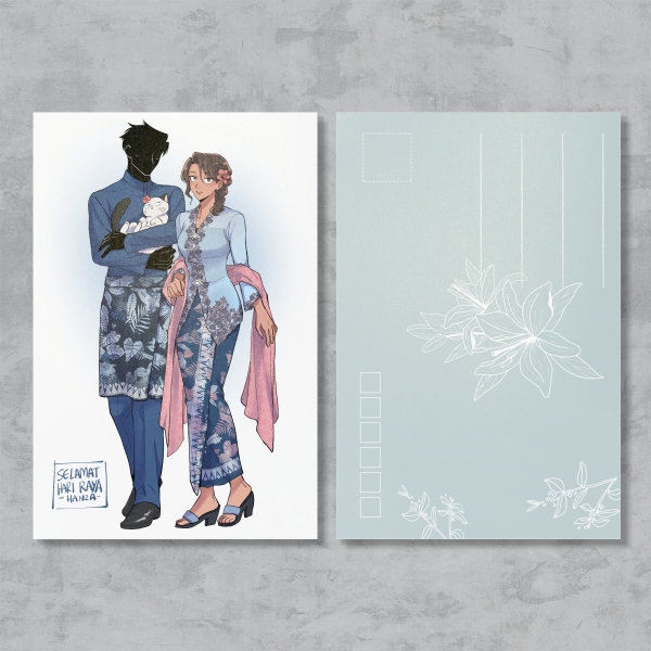 [MBDHAF] Maya X Daniel Traditional Attire - Postcard