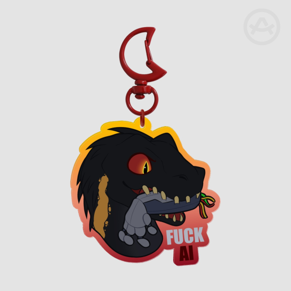 [JURASSIC WORLD] indoraptor anti ai keychain