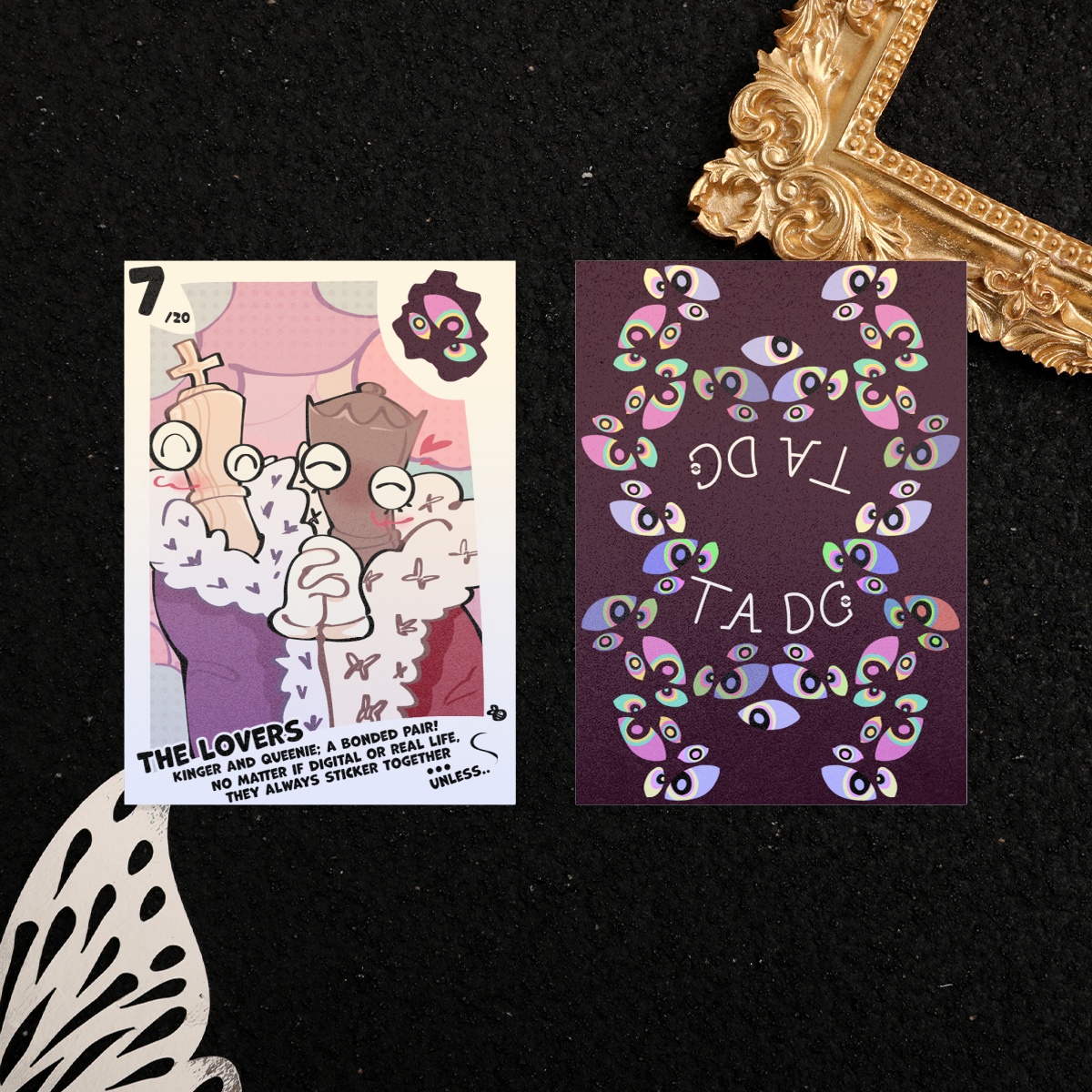 Tadc Kinger and Queenie trading card 7/20 Pearl Paper Photocards the amazing digital circus