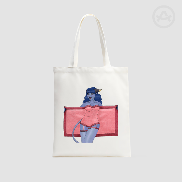 Jester as Sabrina Carpenter Vertical Part-print Canvas Tote Bags - 13.7″x15.7″(35x40cm)