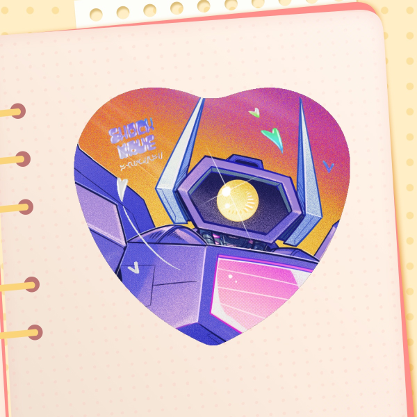 [Shockwave] Heart Sticker Holo Stamping