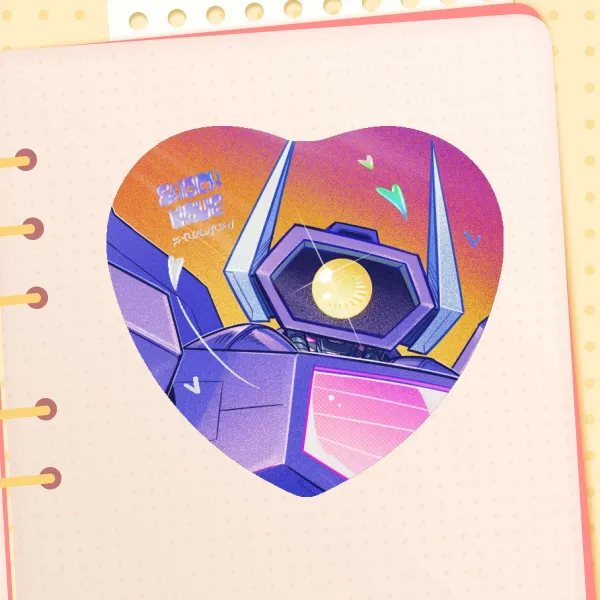 [Shockwave] Heart Sticker Holo Stamping