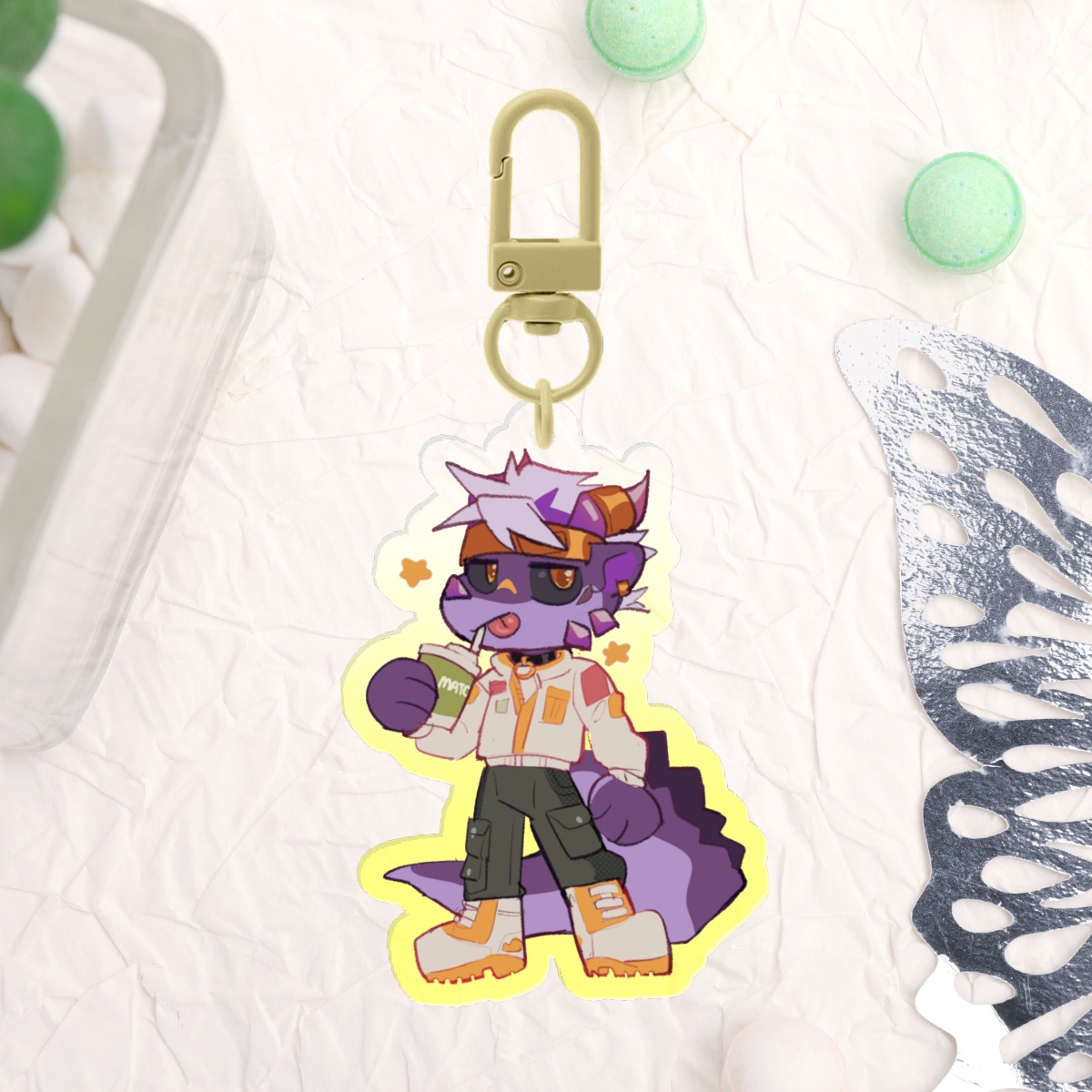 Dave - Furry OCs Keychain by Marsh