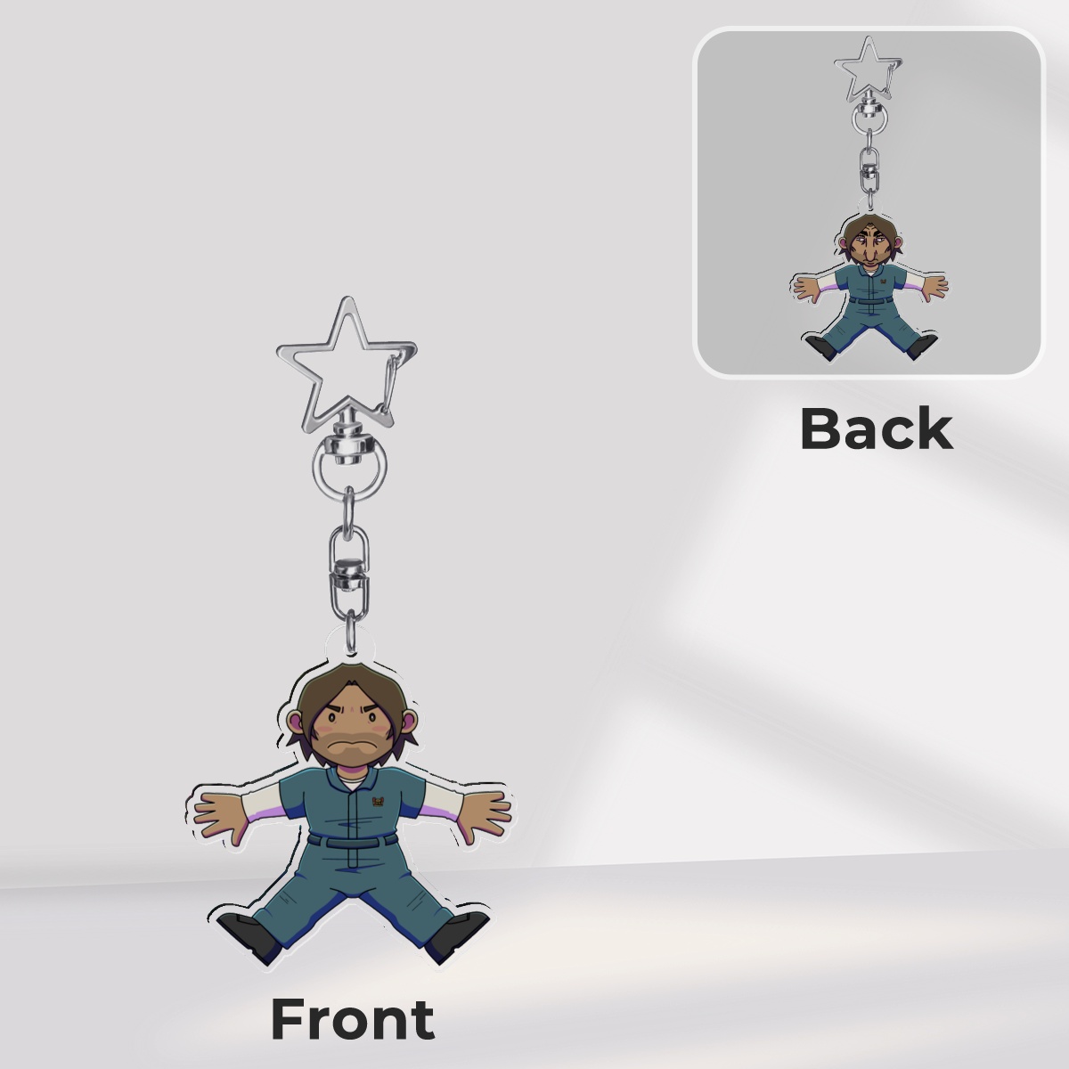Jimmy Clear Acrylic Keychains