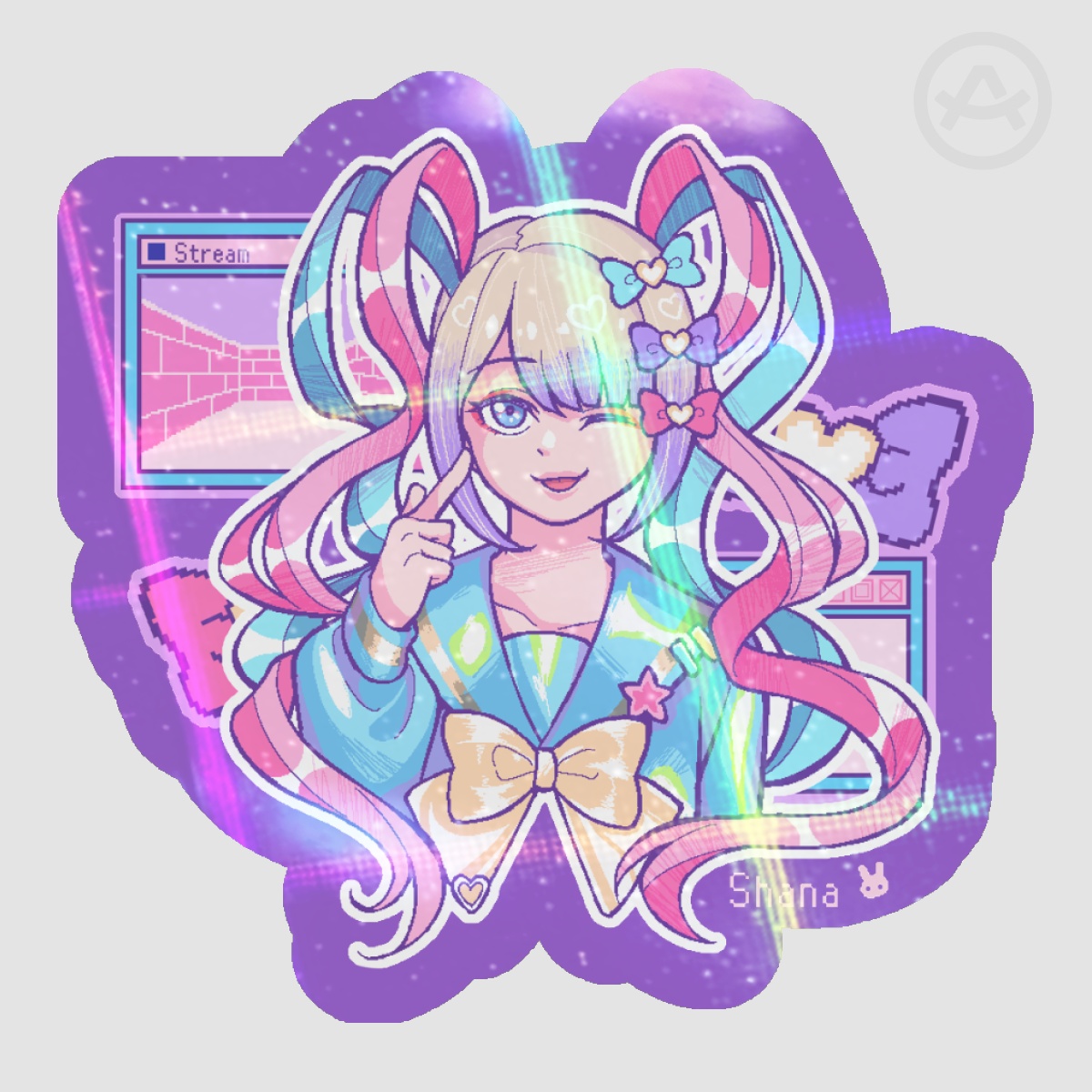 Needy Streamer Overload KAngel Holo Sticker