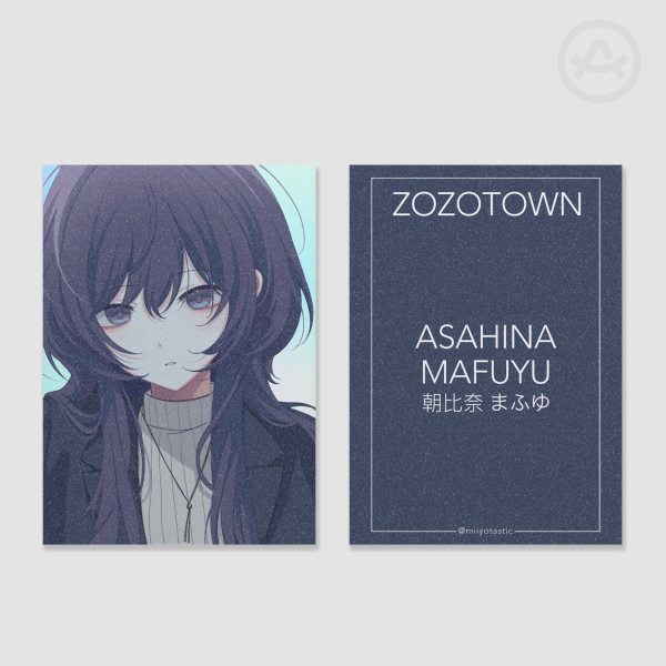 Zozotown Asahina Mafuyu photocard