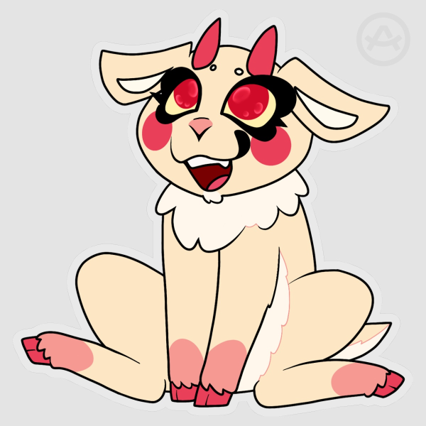 Charlie Morningstar Goat Vinyl Sticker