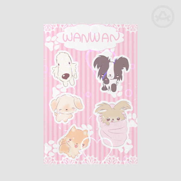 WANWAN Dog Sticker Sheet