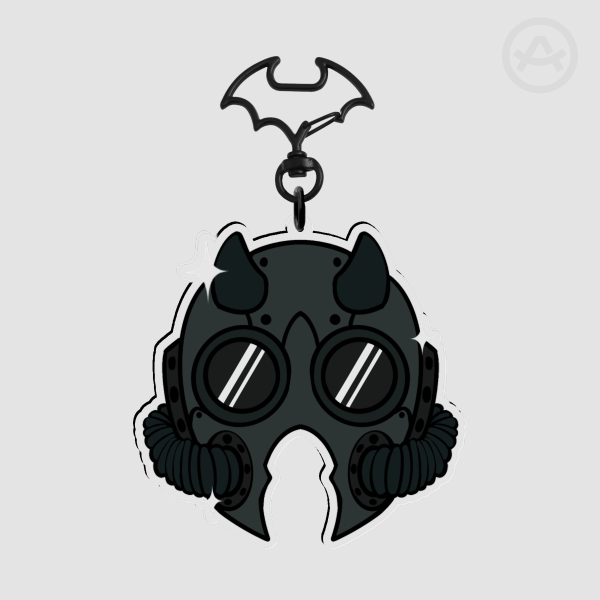Black Ghoul Helmet Charm
