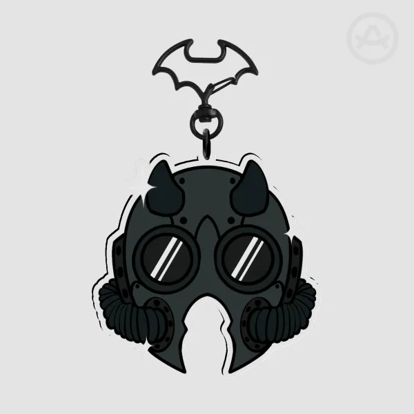 Black Ghoul Helmet Charm