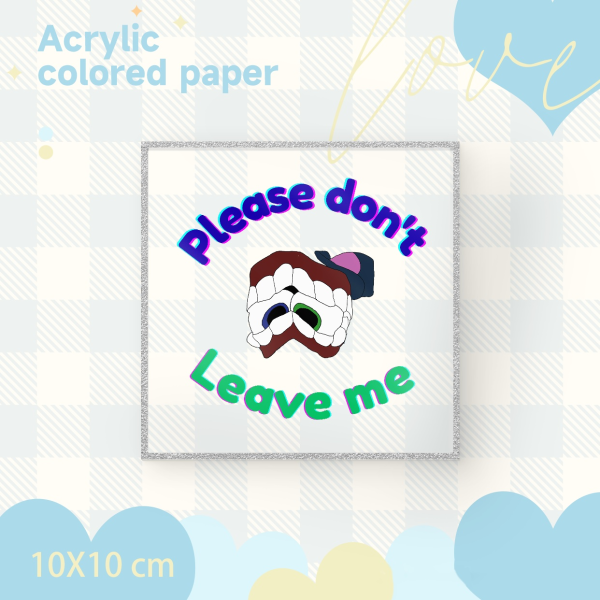 Clear Acrylic Art Boards - 3.93" x3.93" (100x100mm), Silvery