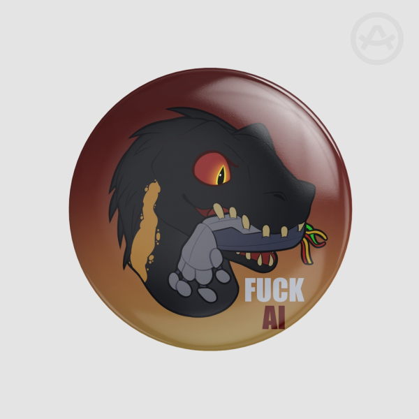 [JURASSIC WORLD] indoraptor anti ai Badges (Button Pins)