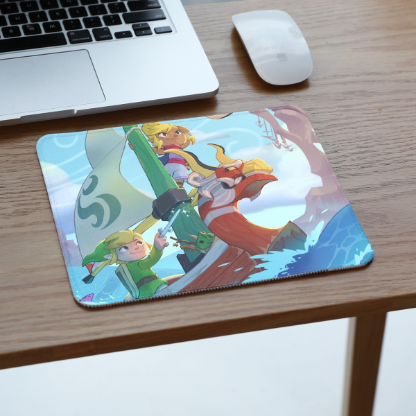 Zelda Wind Waker - Square Mouse Pad
