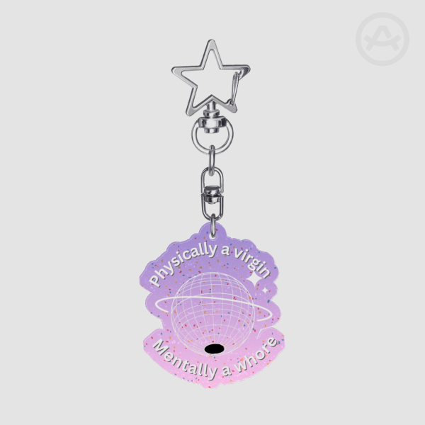 Glitter Acrylic Keychains