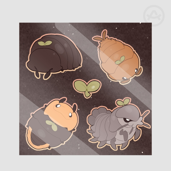 Little Isopods Glossy Sticker Sheet