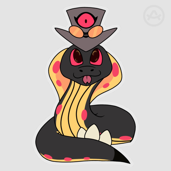 Sir Pentious Snake Vinyl Sticker