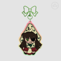 Grumpy Doll Acrylic Keychain - 8cm - Glitter