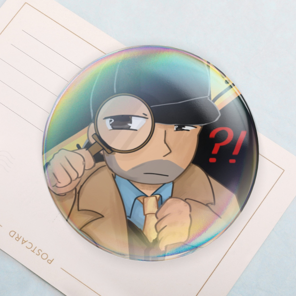 The Detective Abe Pin Badge