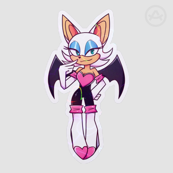 Rouge Holographic Sticker