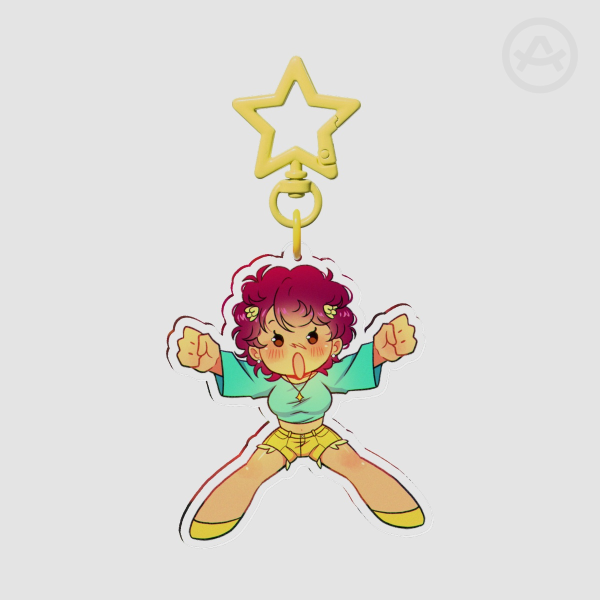 Ema Wooooo Acrylic Keychain