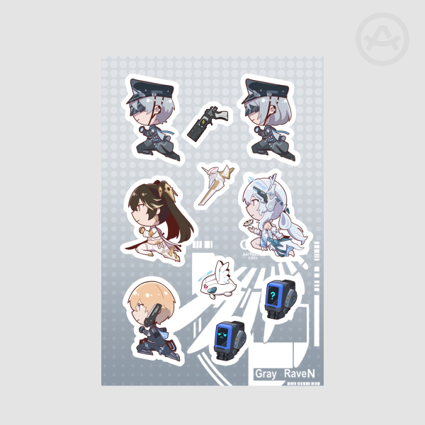 Punishing: Gray Raven Sticker Sheet