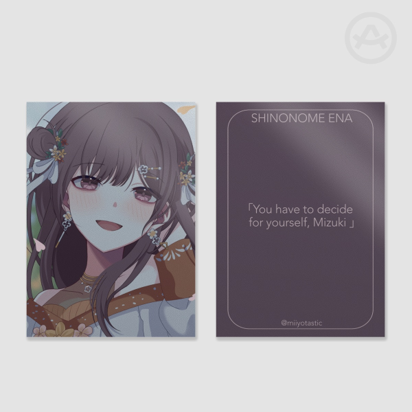 Shinonome Ena White Day photocard