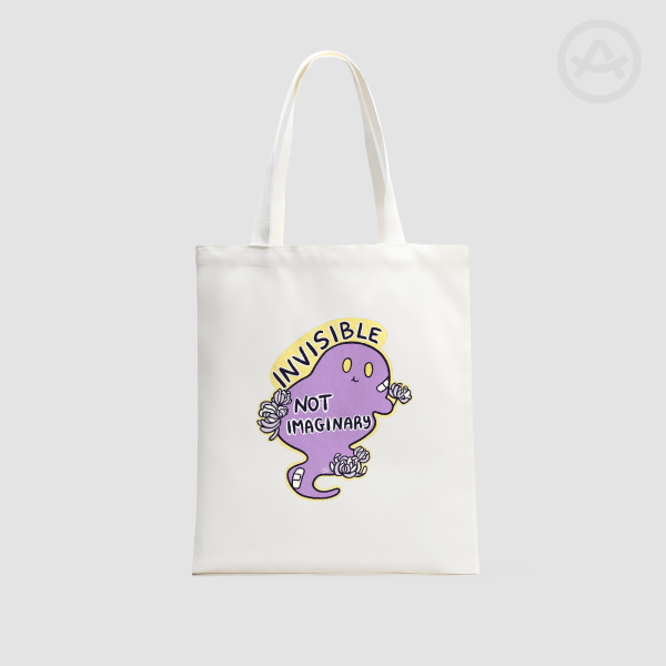 Invisible Disability Ghost - Tote Bag