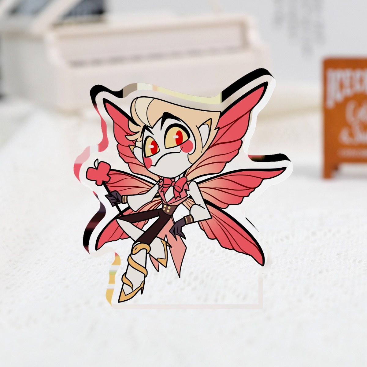 tailwalk ルシファー 86M Sakura Lucifer カスタム Hazbin hotel lucifer Thick Acrylic Stand by Stuffbyshorty - ACGGOODS