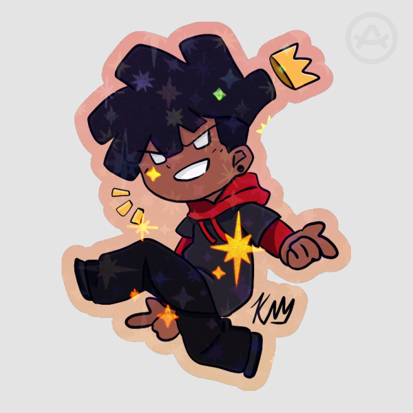 King Sticker (Sparkle Holo)