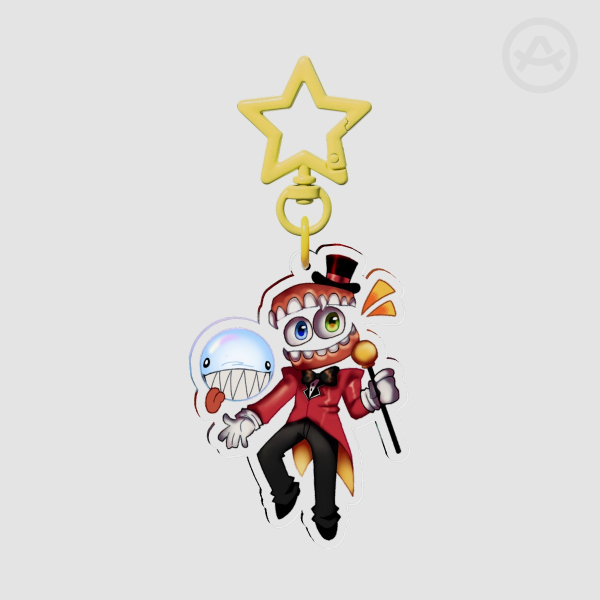 Caine and Bubble keychain