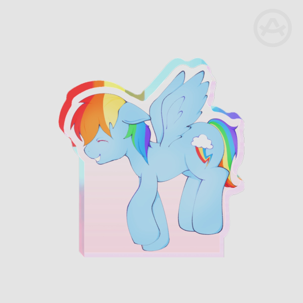 Rainbow Dash My Little Pony Thick Acrylic Standee