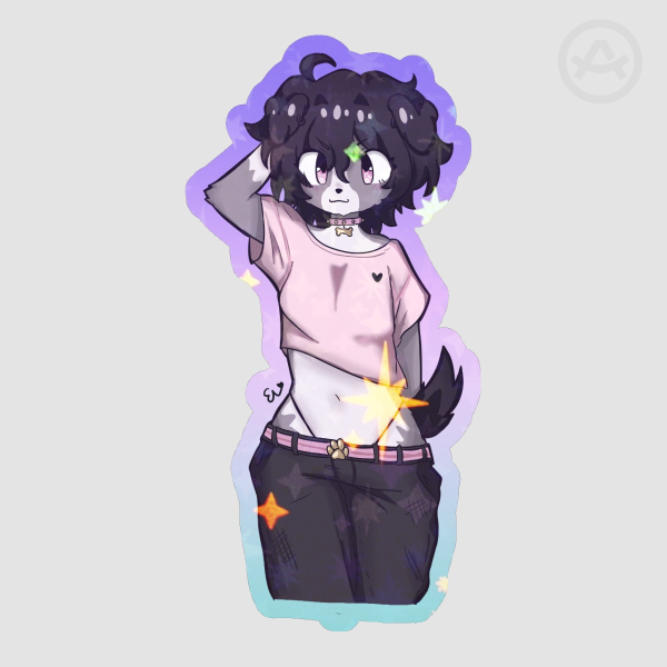 Eve (Clothed) Colored Edge Sticker