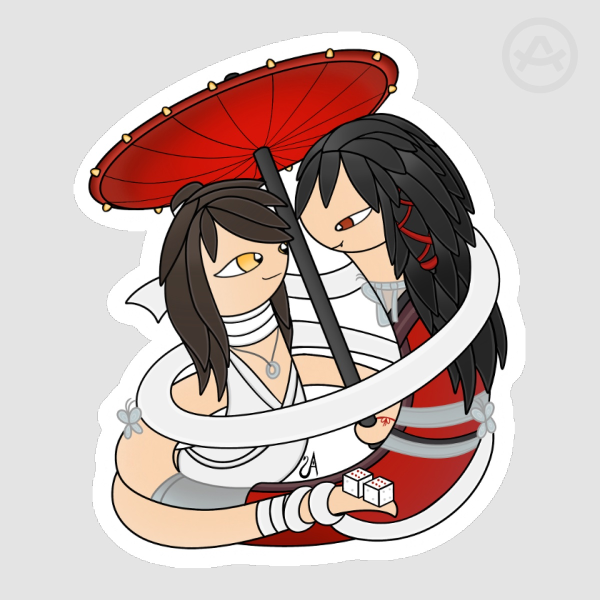 Xie Lian x Hua Cheng Snake Sticker
