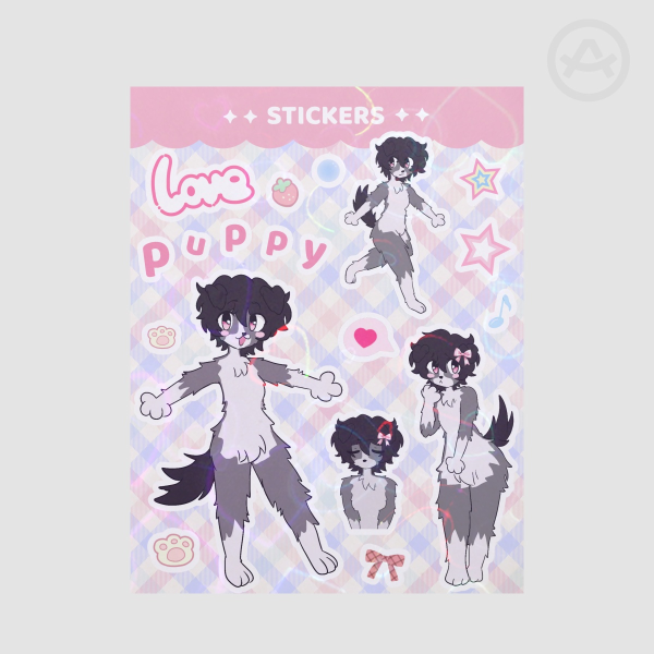 Eve Puppy Love Sticker sheet v1