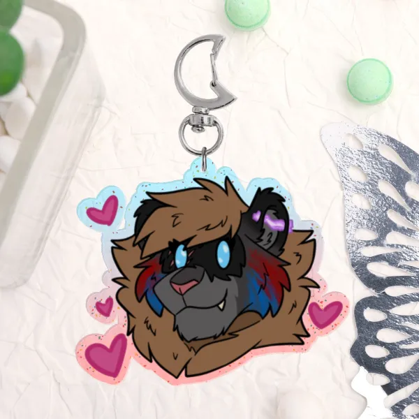 Kali Hearts || Colored Edge Acrylic Keychain