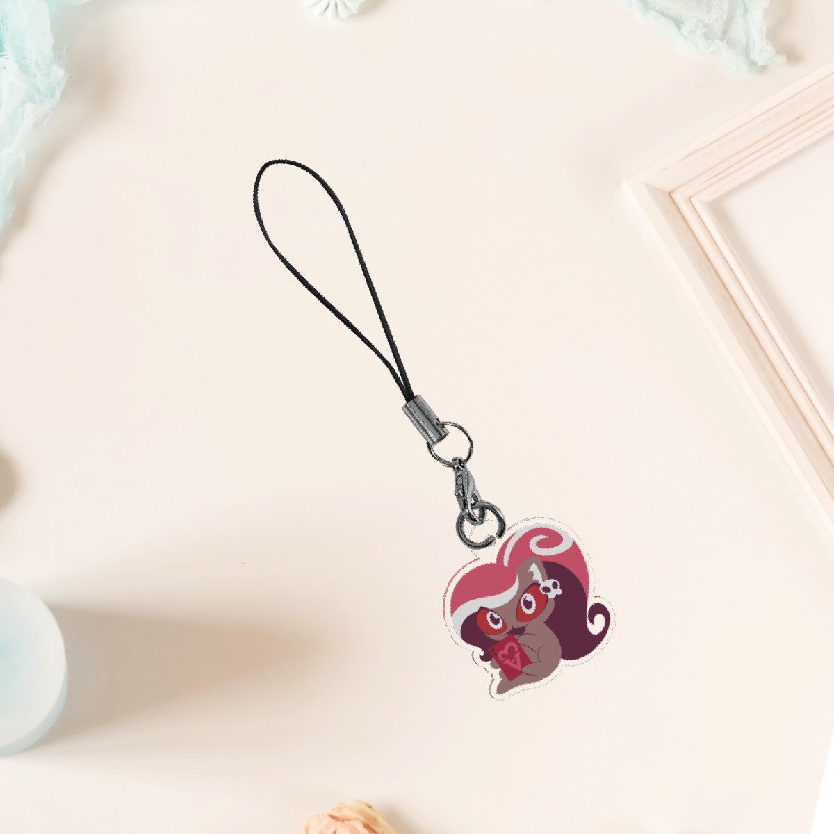 Kitty Phonestrap Velvette