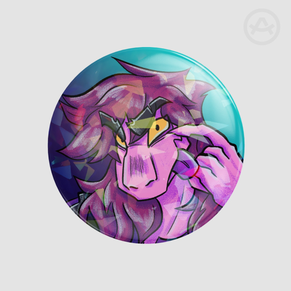 Susie Broken Glass Button Pin