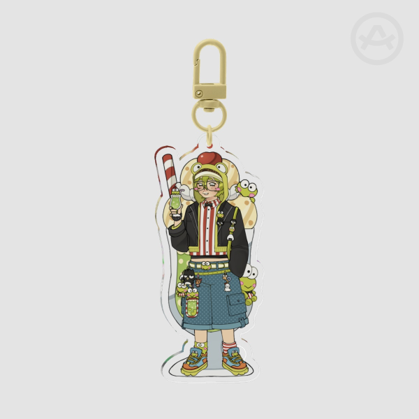 [ Sanrio ] Keroppi Acrylic Keychain - Fullbody