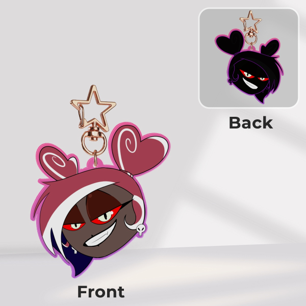 Double-Sided Velvette Acrylic Keychain