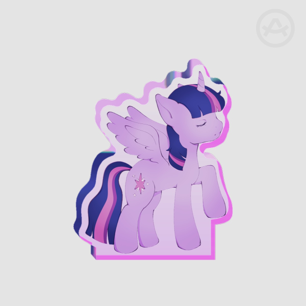 Twilight Sparkle My Little Pony Thick Acrylic Standee