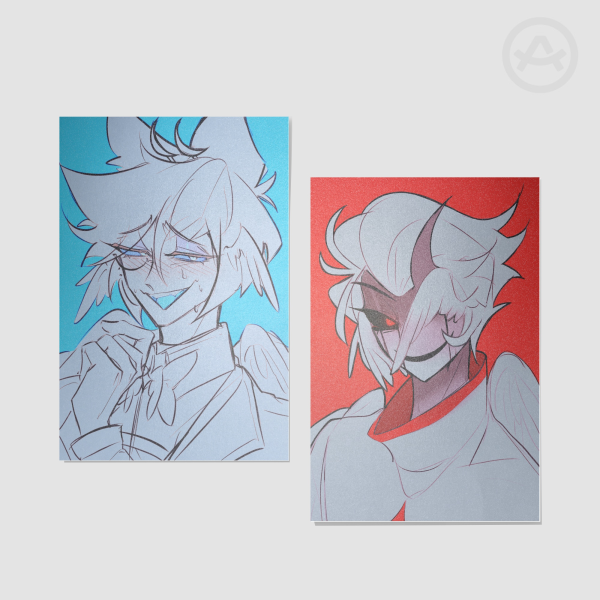 Alastor and Lucifer Postcards