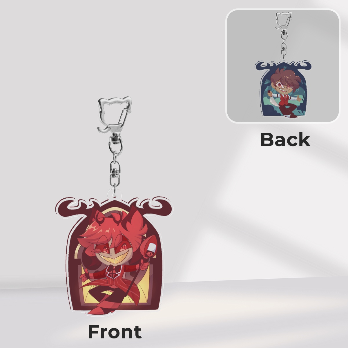 Sinner/Human Alastor Acrylic Keychains