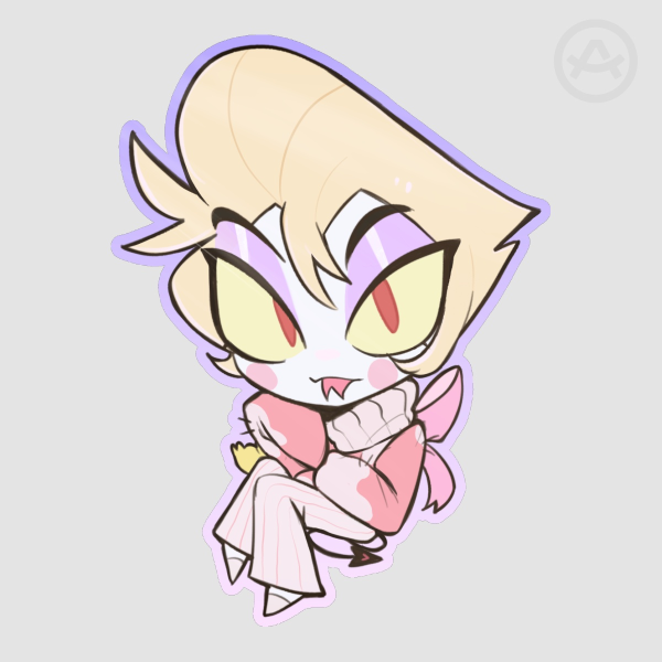 Lucifer Hazbinhotel Die Cut Stickers