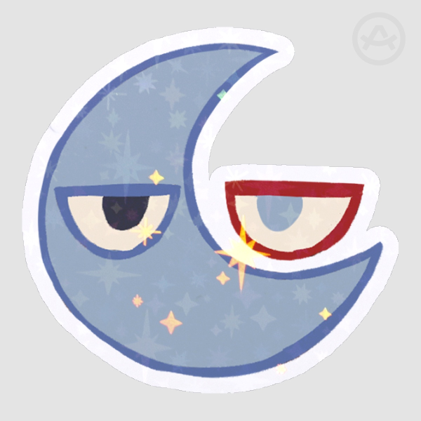 Shoto-Moon Sticker