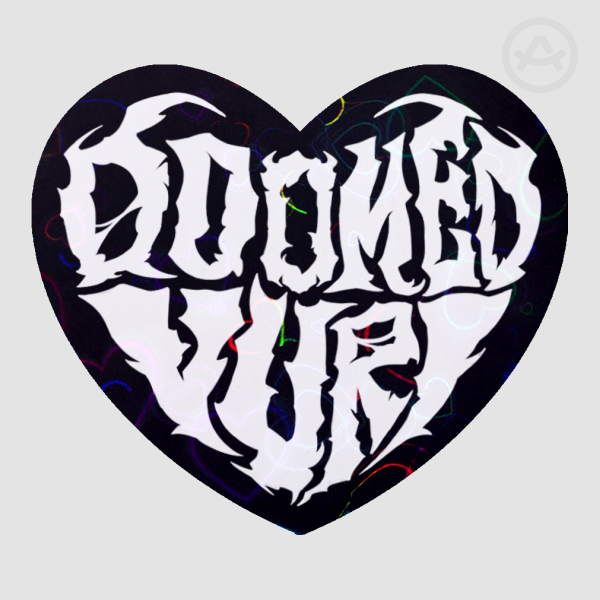 Doomed yuri holo sticker (BLACK)