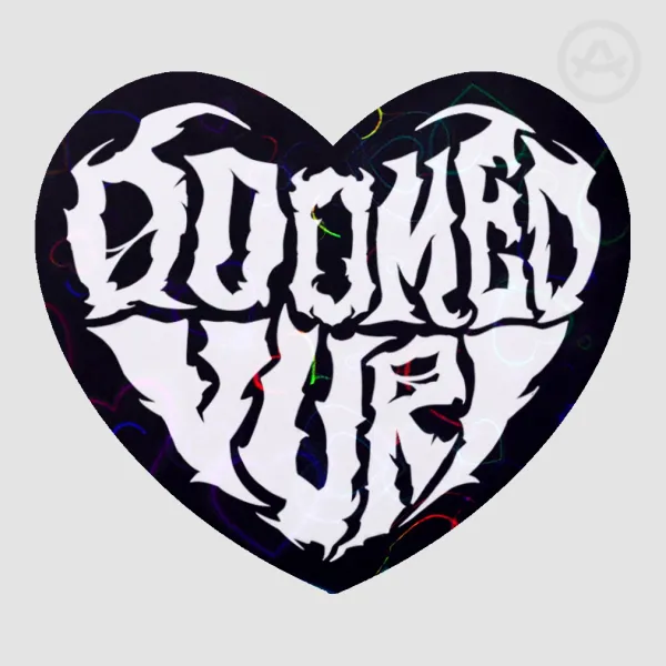 Doomed yuri holo sticker (BLACK)