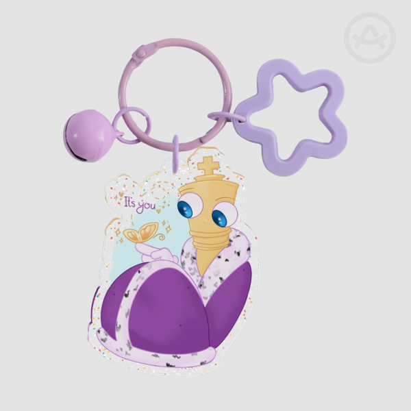 Kinger Glitter Acrylic Keychain